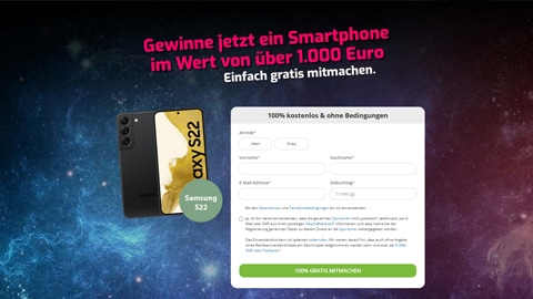 Smartphone Gewinnspiel