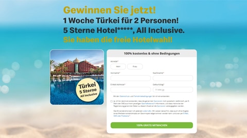 Türkei Gewinnspiel