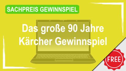 Das große 90 Jahre Kärcher Gewinnspiel