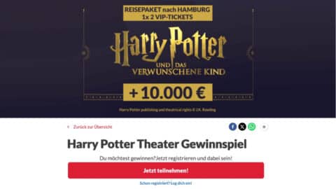 10.000€ Harry Potter Theater Gewinnspiel von GewinnArena